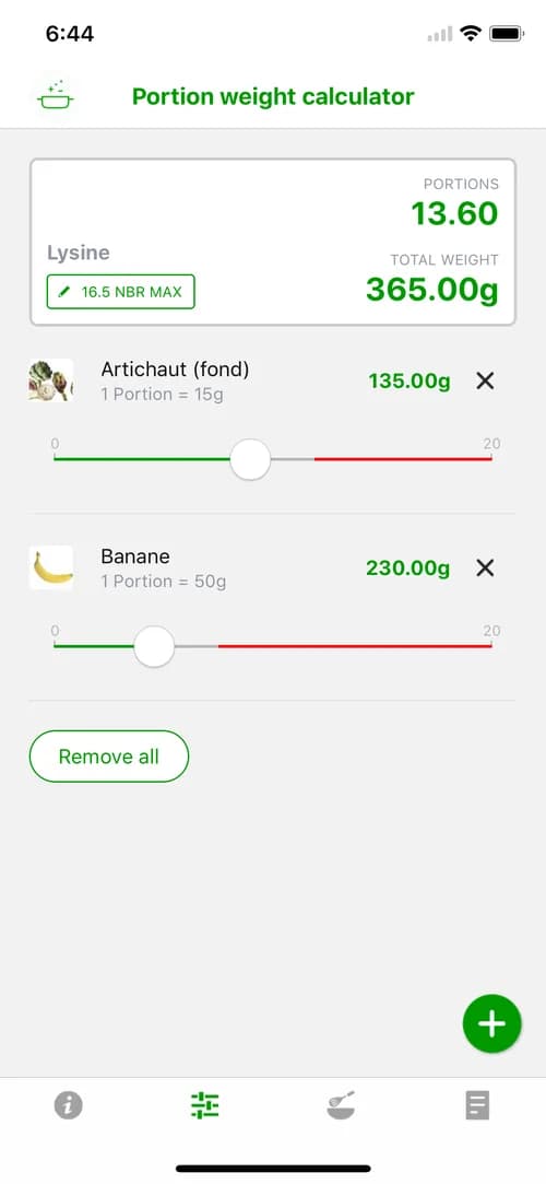 App D2M: calculadora de parts