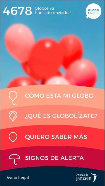 App Globolízate: menú de l'app solidària